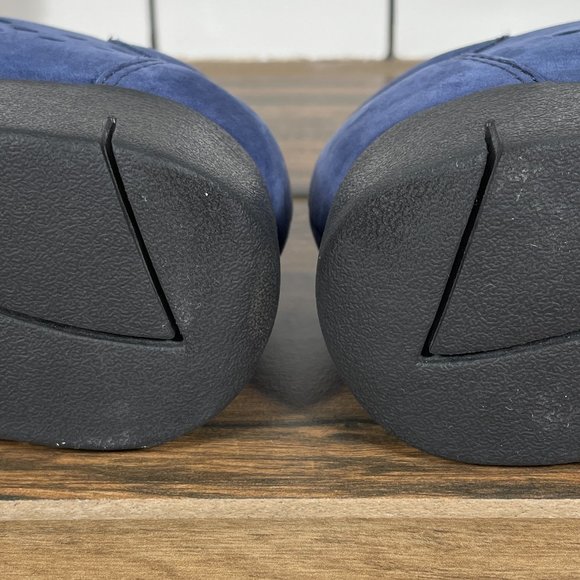 Clarks Daelyn Summit Women's Size 9 Shoes Blue Leather Comfort Wedge Loafer - Picture 8 of 12